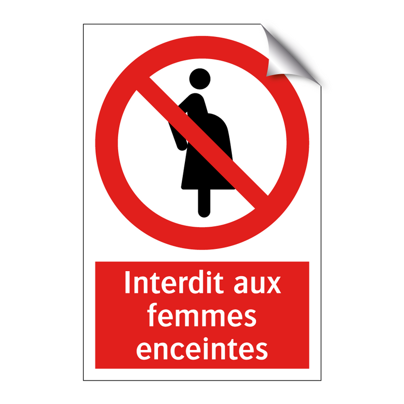 Interdit aux femmes enceintes