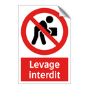 Levage interdit
