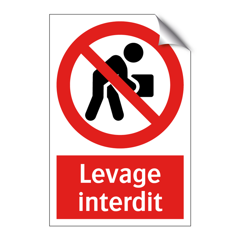 Levage interdit