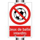 Jeux de balle interdits