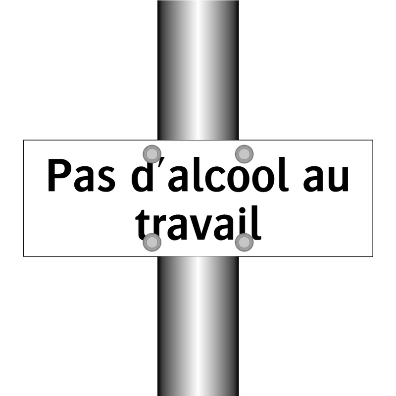 Pas d'alcool au travail
