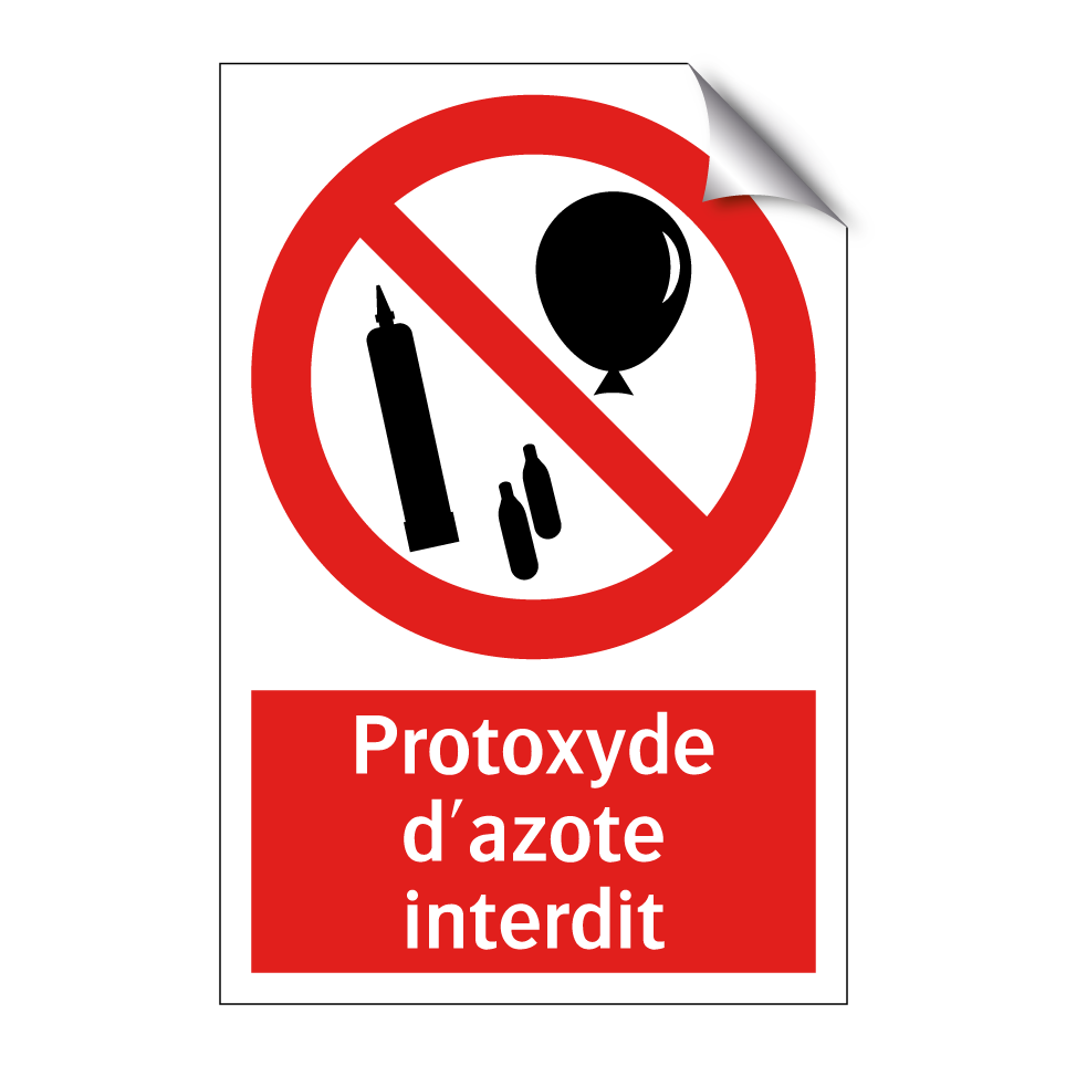 Protoxyde d'azote interdit