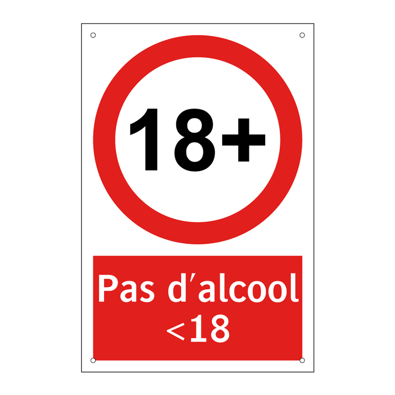 Pas d'alcool <18