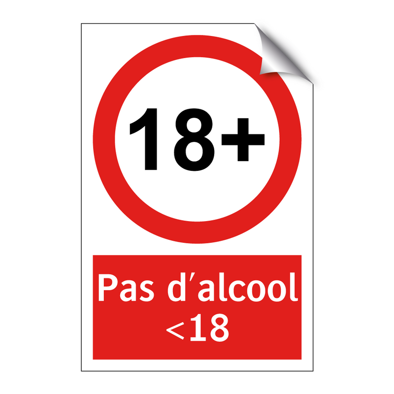 Pas d'alcool <18