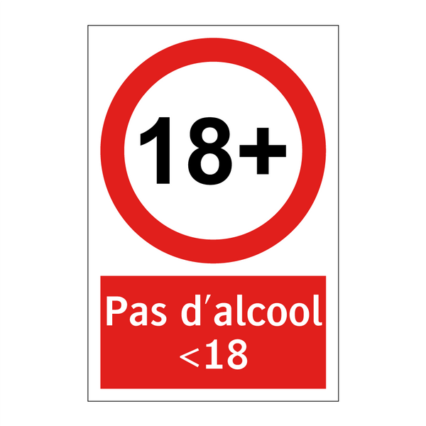 Pas d'alcool <18