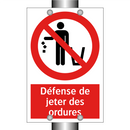 Défense de jeter des ordures