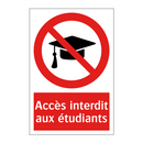Accès interdit aux étudiants