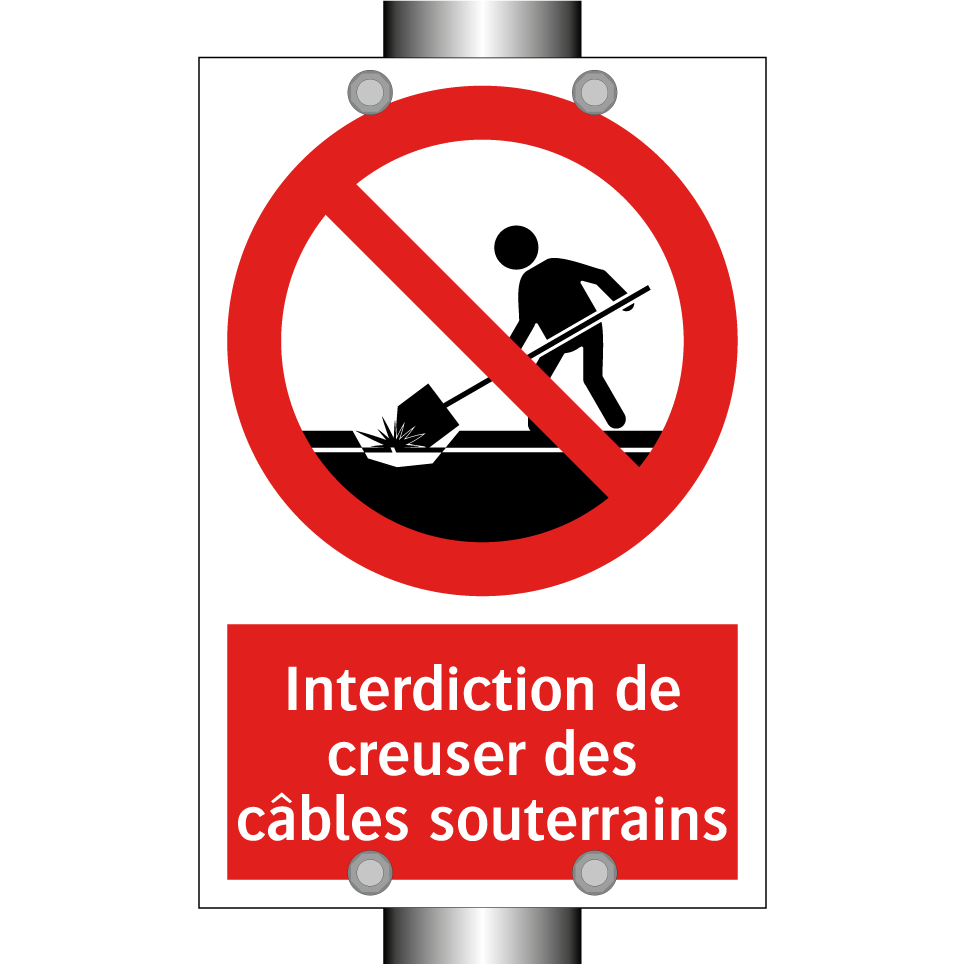 Interdiction de creuser des câbles souterrains