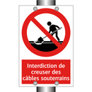 Interdiction de creuser des câbles souterrains