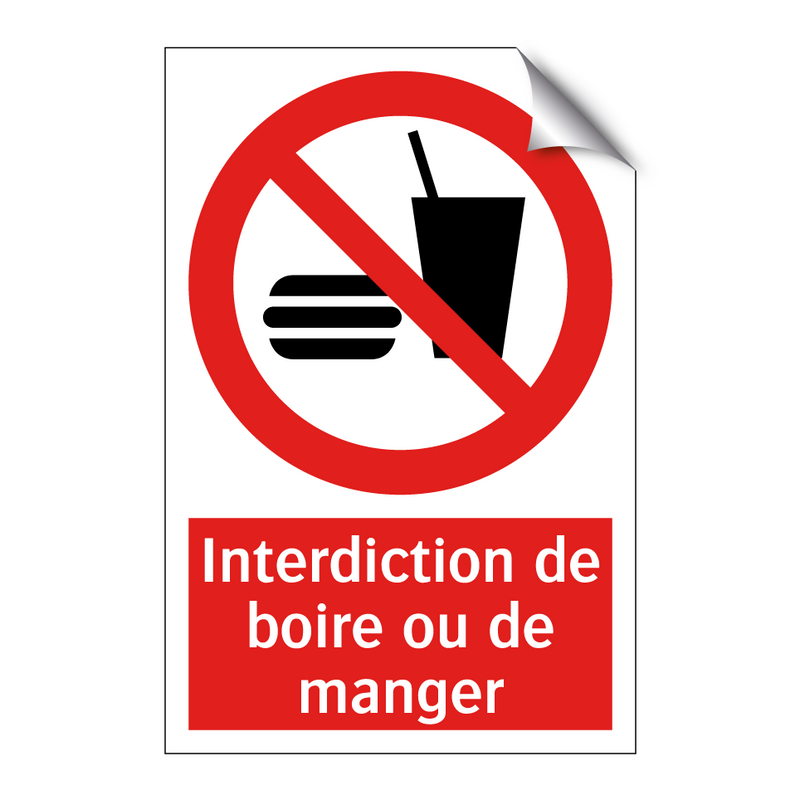 Interdiction de boire ou de manger