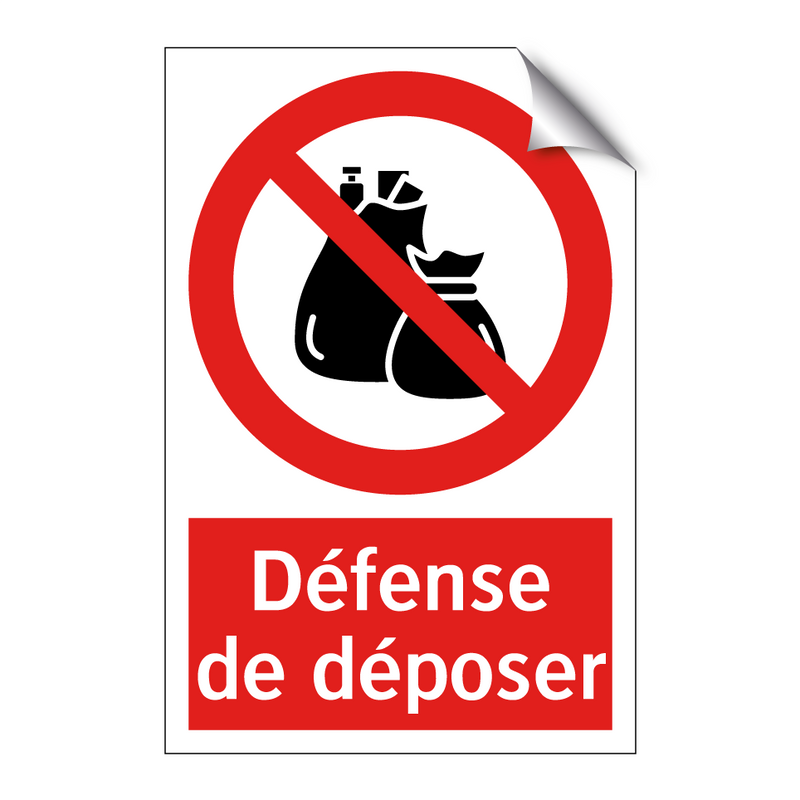 Défense de déposer