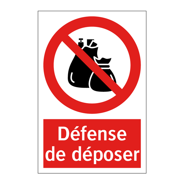 Défense de déposer