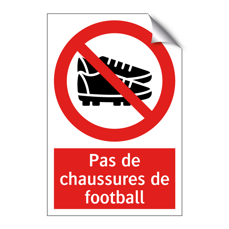 Pas de chaussures de football