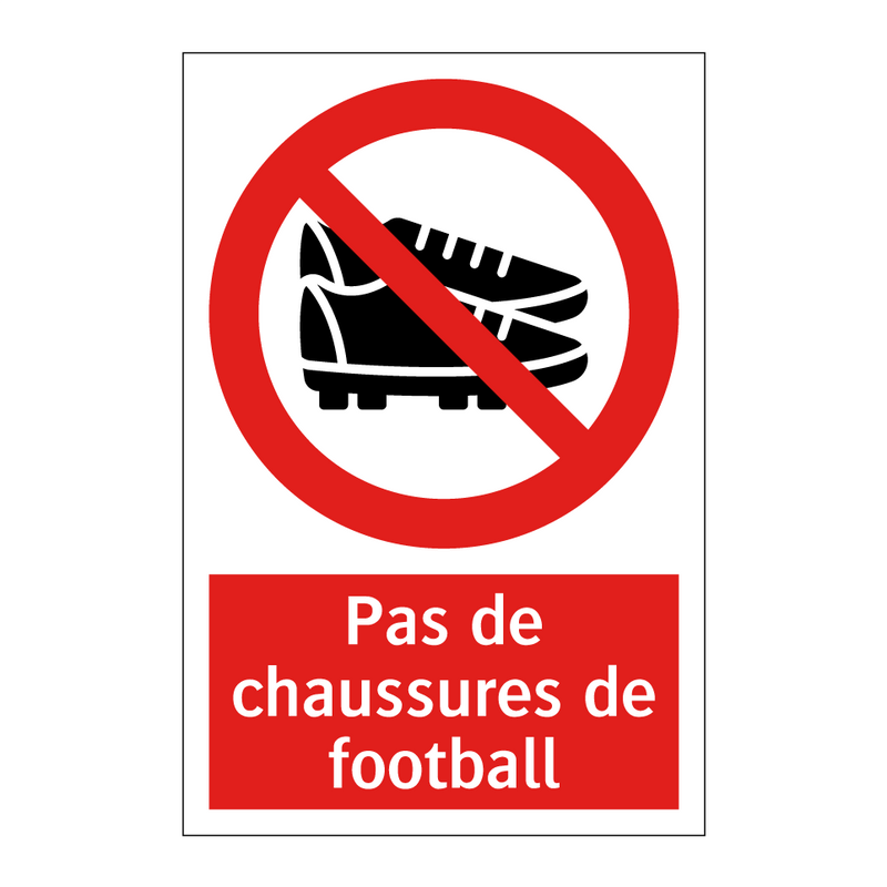 Pas de chaussures de football