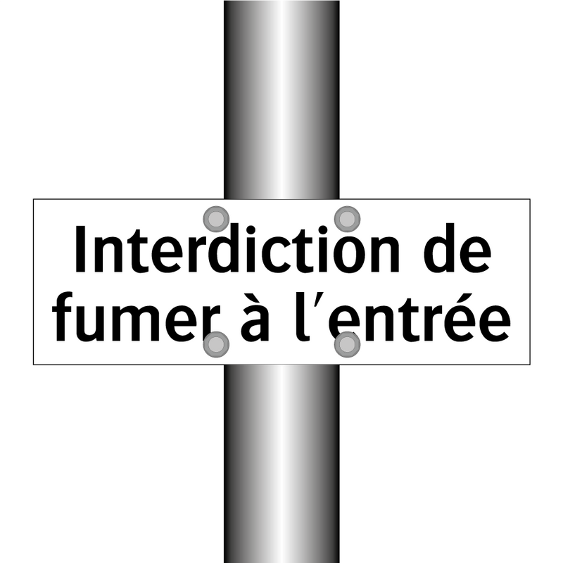 Interdiction de fumer à l'entrée