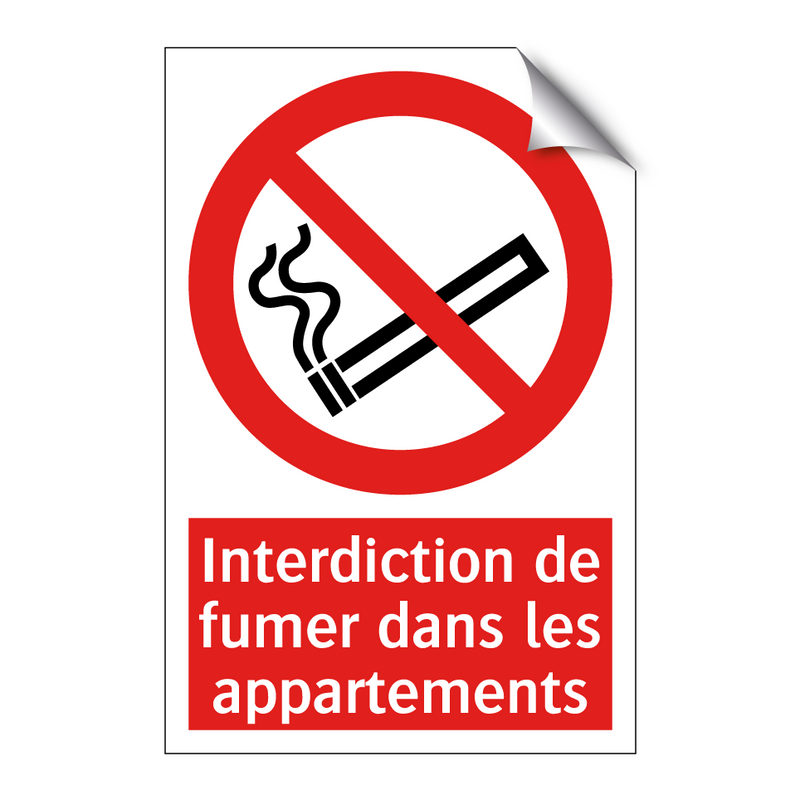 Interdiction de fumer dans les appartements
