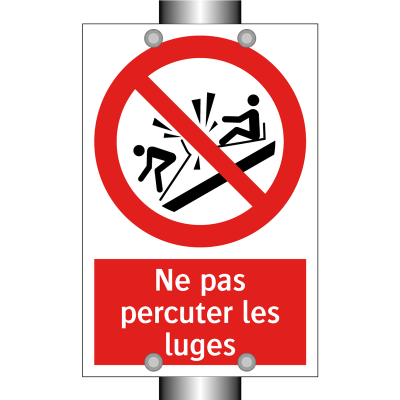 Ne pas percuter les luges