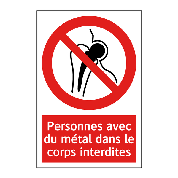 Personnes avec du métal dans le corps interdites