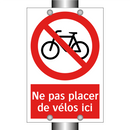 Ne pas placer de vélos ici
