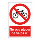 Ne pas placer de vélos ici