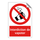 Interdiction de vapoter