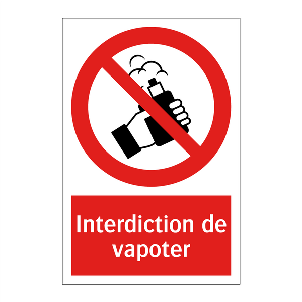 Interdiction de vapoter
