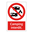Camping interdit.