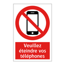 Veuillez éteindre vos téléphones