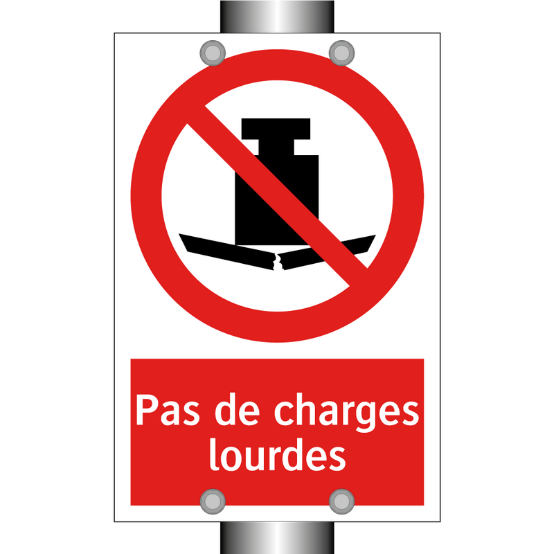 Pas de charges lourdes