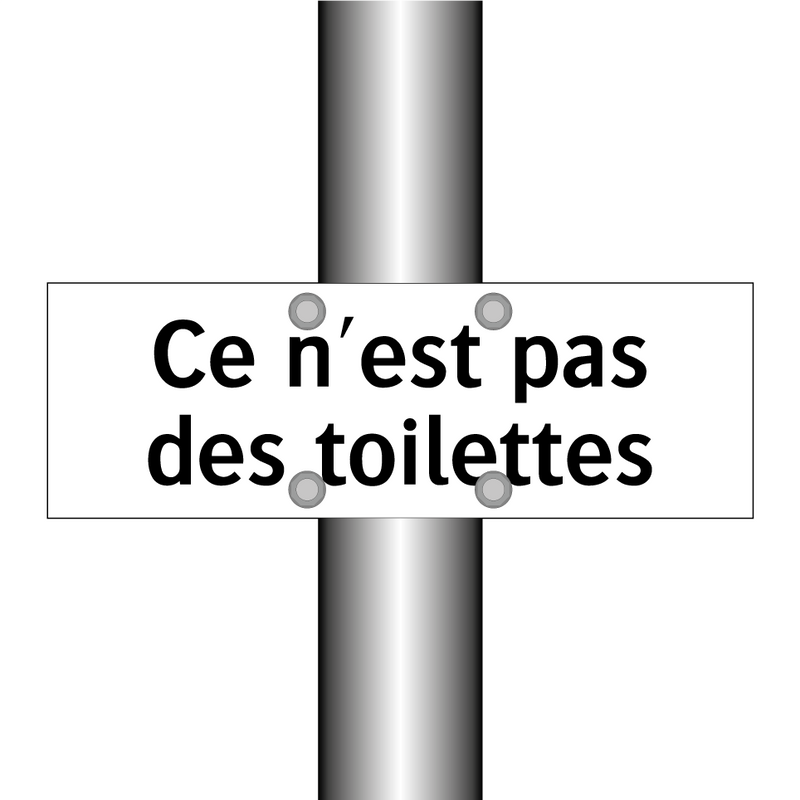 Ce n'est pas des toilettes