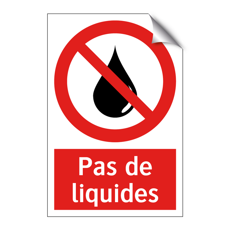 Pas de liquides