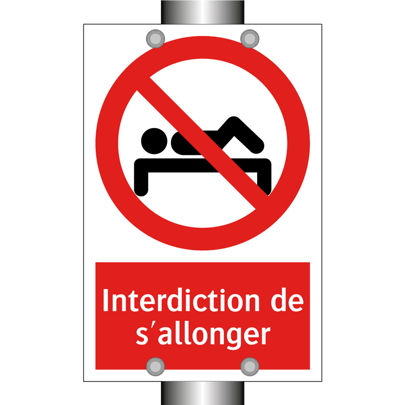 Interdiction de s'allonger