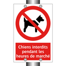 Chiens interdits pendant les heures de marché