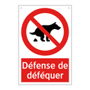 Défense de déféquer