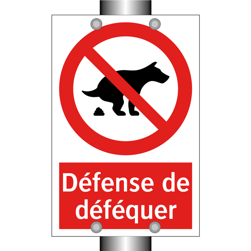 Défense de déféquer