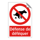 Défense de déféquer