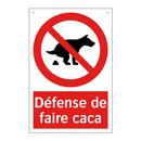 Défense de faire caca