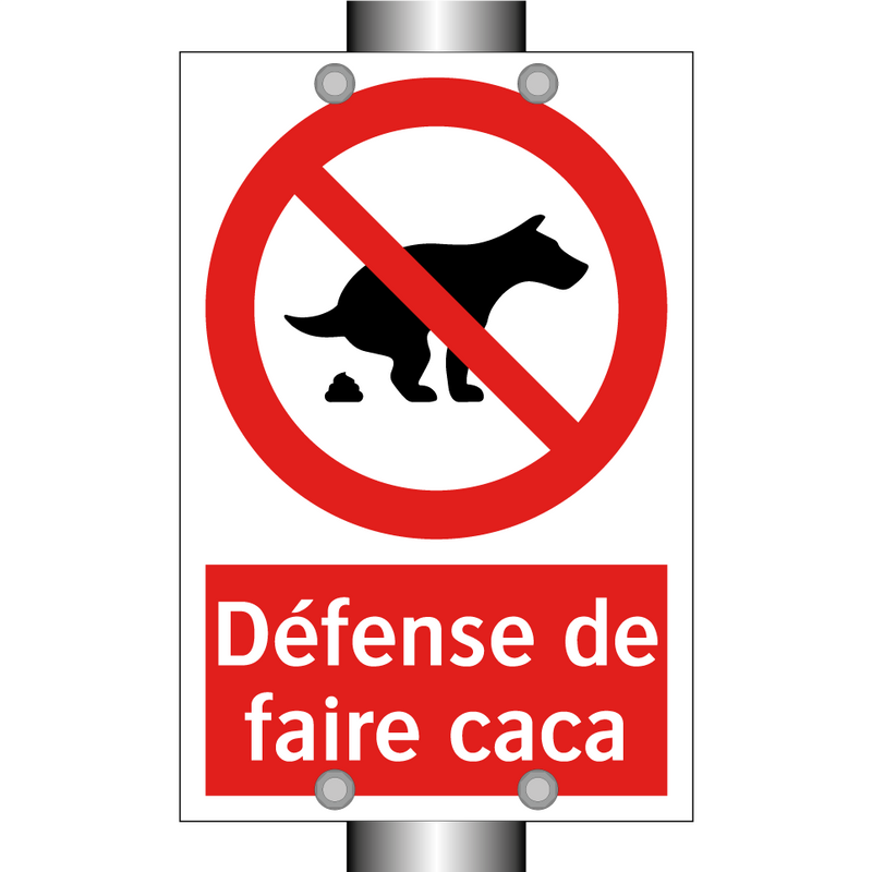 Défense de faire caca