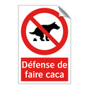Défense de faire caca