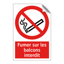 Fumer sur les balcons interdit