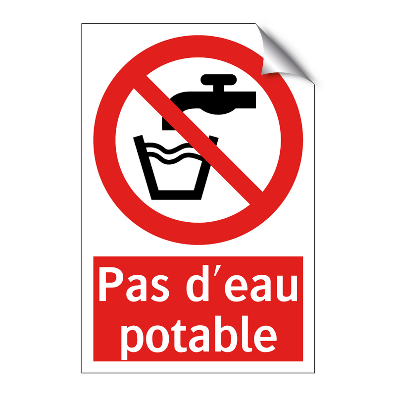 Pas d'eau potable