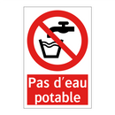 Pas d'eau potable