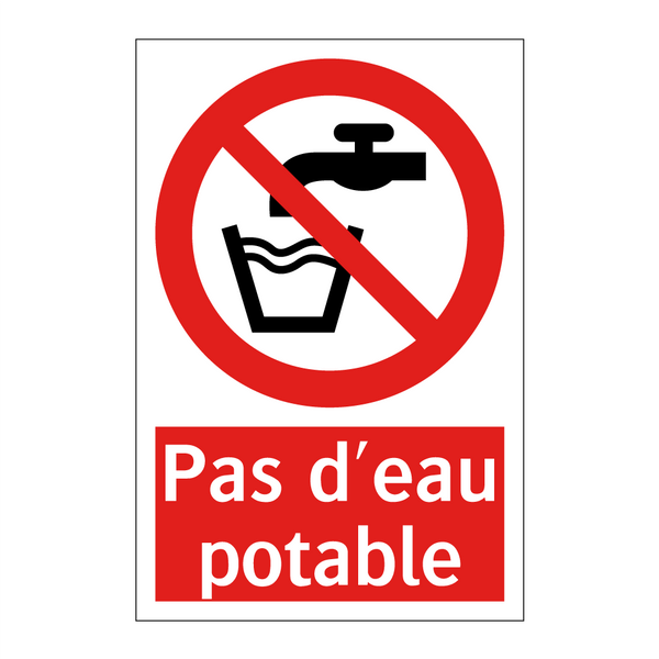 Pas d'eau potable