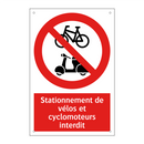 Stationnement de vélos et cyclomoteurs interdit
