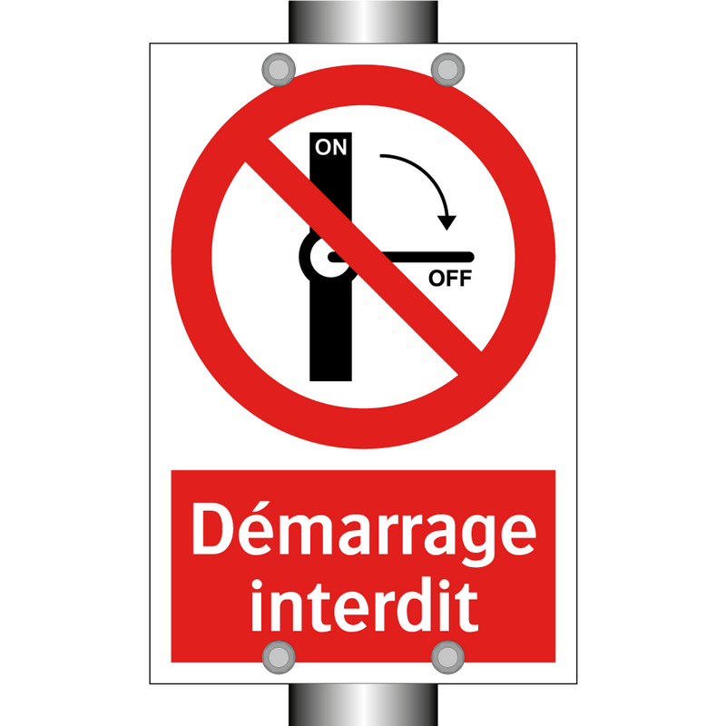 Démarrage interdit