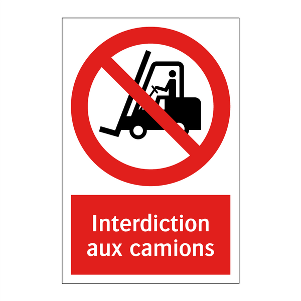 Interdiction aux camions
