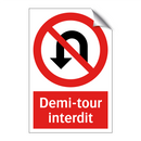 Demi-tour interdit