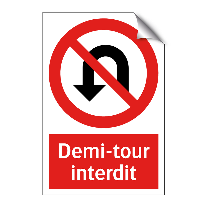 Demi-tour interdit