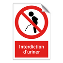 Interdiction d'uriner