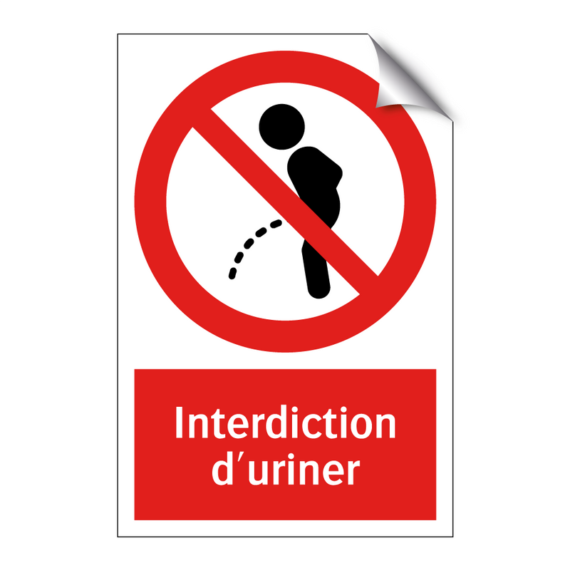 Interdiction d'uriner